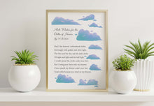 Load image into Gallery viewer, He Wishes for the Cloths of Heaven Poem Print by W.B. Yeats
