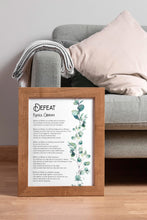 Load image into Gallery viewer, Defeat Poem Print – Kahlil Gibran Poetry with Watercolor Eucalyptus
