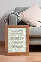 Load image into Gallery viewer, The Road Not Taken Poem Print – Robert Frost on William Morris Willow Bough
