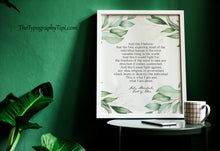 Load image into Gallery viewer, And This I Believe – John Steinbeck Quote Print, East of Eden Botanical Wall Art
