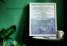 Load image into Gallery viewer, Turning People Into Trees – Ram Dass Quote Print
