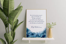 Load image into Gallery viewer, Be Not the Slave of Your Own Past – Ralph Waldo Emerson Quote Print
