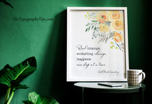 Load image into Gallery viewer, Real Change, Enduring Change – Ruth Bader Ginsburg Quote Print
