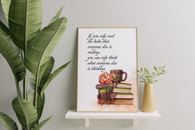 Load image into Gallery viewer, Norwegian Wood Quote Print – Haruki Murakami Reading Wall Art
