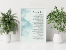 Load image into Gallery viewer, Amazing Grace Print Christian Hymn Lyrics Song Poster
