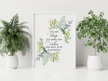 Load image into Gallery viewer, Let Her Sleep for When She Wakes She Will Move Mountains Print -  Girl's Bedroom Wall Art

