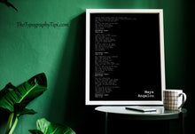 Load image into Gallery viewer, Phenomenal Woman Poem Print, Maya Angelou
