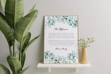 Load image into Gallery viewer, The Difference Poem Print by Thomas Hardy
