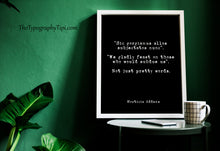 Load image into Gallery viewer, Addams Family Quote Print – “We Gladly Feast on Those Who Would Subdue Us” Morticia Addams Wall Art – Gothic Black &amp; White Latin Poster
