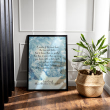 Load image into Gallery viewer, Alice's Adventures in Wonderland "I Wonder If the Snow Loves the Trees" – Lewis Carroll Quote Print
