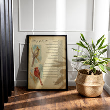 Load image into Gallery viewer, Litany of Trust Prayer Print – Vintage Paper Style Cardinal Wall Art
