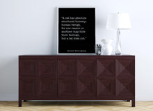 Load image into Gallery viewer, Ernest Hemingway Quote - A cat has absolute emotional honesty - Cat Lover Wall Art
