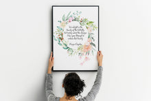 Load image into Gallery viewer, Maya Angelou Print - We delight in the beauty of the butterfly - Unframed inspirational print for Home, Inspirational office wall art
