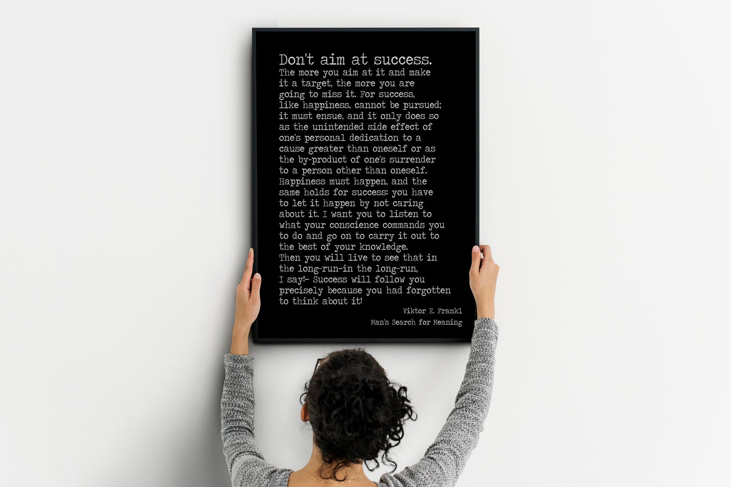 Viktor Frankl Quote Print: Man's Search for Meaning