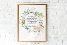 Load image into Gallery viewer, Maya Angelou Print - We delight in the beauty of the butterfly - Unframed inspirational print for Home, Inspirational office wall art
