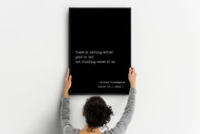 Load image into Gallery viewer, Shakespeare Quote Wall Decor - There is nothing either good or bad, but thinking makes it so - Hamlet - Print for library Literary art
