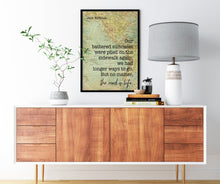 Load image into Gallery viewer, Jack Kerouac Quote: "The road is life", Travel Wall Art
