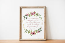 Load image into Gallery viewer, Maya Angelou Quote Print: Inspirational Home Decor, Framed &amp; Unframed
