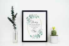 Load image into Gallery viewer, Emerson - Do not go where the path may lead - Travel Print with Eucalyptus wreath - Ralph Waldo Emerson UNFRAMED
