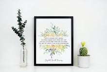 Load image into Gallery viewer, Elizabeth Barrett Browning Poem - Earth&#39;s crammed with heaven Art Print Home Decor poetry Love Poem UNFRAMED Aurora Leigh
