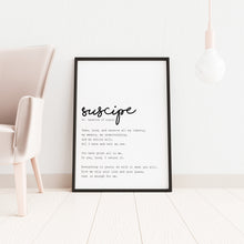 Load image into Gallery viewer, Suscipe Prayer Print - St. Ignatius prayer - Unframed Prayer Print - Catholic Prayer - Christian wall art UNFRAMED
