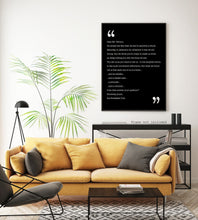 Load image into Gallery viewer, The Breakfast Club Movie Quote Closing Lines Letter to Mr. Vernon Black and White Art Print for Home Decor, Unframed movie Wall Art
