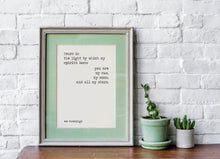 Load image into Gallery viewer, E.E. Cummings Quote Print – Romantic Poetry Wall Art, Literary Love Gift, Nursery Decor, Black &amp; White Minimalist Print, Kids Bedroom Decor
