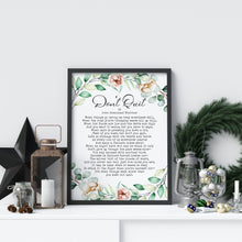 Load image into Gallery viewer, Don't Quit - John Greenleaf Whittier Poem - Inspirational Poetry - Unframed print
