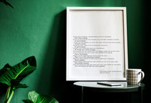 Load image into Gallery viewer, Do it anyway - Kent M. Keith - The Paradoxical Commandments - UNFRAMED
