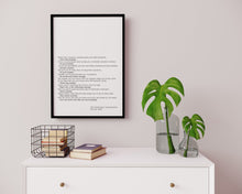 Load image into Gallery viewer, Do it anyway - Kent M. Keith - The Paradoxical Commandments - UNFRAMED
