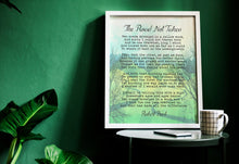 Load image into Gallery viewer, Robert Frost The Road Not Taken Poem Print – Literary Wall Art, Inspirational Poetry Print, Framed or Unframed, Gift for Writers, Thinkers

