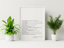 Load image into Gallery viewer, Do it anyway - Kent M. Keith - The Paradoxical Commandments - UNFRAMED
