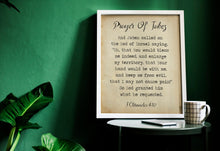 Load image into Gallery viewer, Prayer Of Jabez 1 Chronicles 4:10 1 Chronicles 4 verse 10 prayer print Scripture wall art - Christian wall art UNFRAMED

