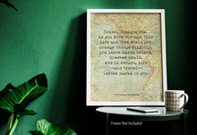 Load image into Gallery viewer, Anthony Bourdain Print - Travel changes you - Travel Quote UNFRAMED Travel Wall Art
