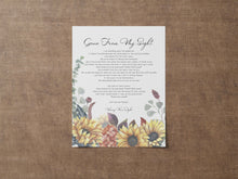 Load image into Gallery viewer, Gone From My Sight - Henry Van Dyke Poem - funeral Poetry UNFRAMED
