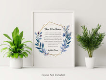 Load image into Gallery viewer, Mark Twain Poem These I Can Promise Wedding Reading Print - Wedding poem Framed &amp; Unframed Options
