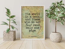 Load image into Gallery viewer, St. Augustine Travel Quote Print - Vintage Map Wall Art, Wanderlust Decor, Inspirational Travel Poster, Framed or Unframed
