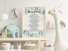 Load image into Gallery viewer, Amazing Grace Song Poster - Framed &amp; Unframed Options

