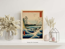 Load image into Gallery viewer, Japanese Wall Art Utagawa Hiroshige Print The Sea at Satta

