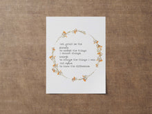 Load image into Gallery viewer, Serene Prayer Print The Serenity Prayer Poster - Sobriety gift Alcoholics Anonymous twelve step recovery Framed &amp; Unframed Options
