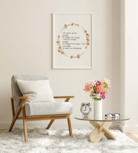 Load image into Gallery viewer, Serene Prayer Print The Serenity Prayer Poster - Sobriety gift Alcoholics Anonymous twelve step recovery Framed &amp; Unframed Options
