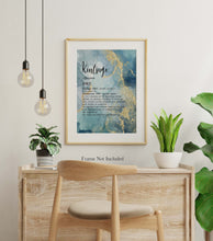 Load image into Gallery viewer, Kintsugi Meaning print Kintsukuroi Definition Poster Japanese Definition print - Meaning Wall Art - UNFRAMED
