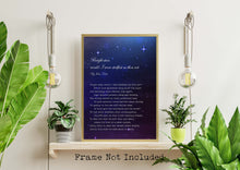 Load image into Gallery viewer, Bright Star John Keats Poem Print, Romantic Literary Wall Art, Celestial Poetry Gift, Starry Night Decor, Love Letter Print, Bookish Art
