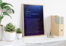 Load image into Gallery viewer, Bright Star John Keats Poem Print, Romantic Literary Wall Art, Celestial Poetry Gift, Starry Night Decor, Love Letter Print, Bookish Art
