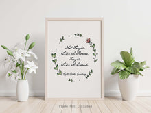 Load image into Gallery viewer, Ruth Bader Ginsburg Quote Not Fragile Like A Flower, Fragile Like A Bomb - Framed And Unframed Options
