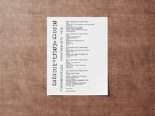 Load image into Gallery viewer, Charles Bukowski Regardless Poem Print
