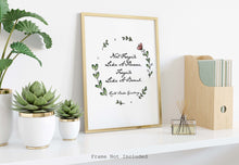 Load image into Gallery viewer, Ruth Bader Ginsburg Quote Not Fragile Like A Flower, Fragile Like A Bomb - Framed And Unframed Options
