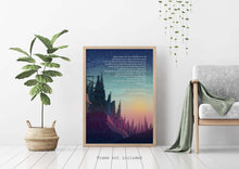 Load image into Gallery viewer, The Peace of Wild Things by Wendell Berry ...&quot;When despair for the world grows in me&quot; - illustrated poem
