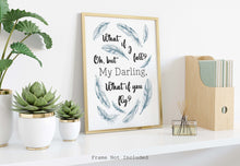Load image into Gallery viewer, What if I fall / What if you fly - Inspirational Gift For Teenage Girl Bedroom Wall Art - Erin Hanson Wall Art Motivational Poster Print
