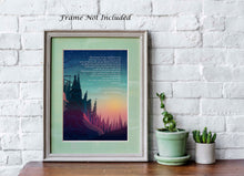 Load image into Gallery viewer, The Peace of Wild Things by Wendell Berry ...&quot;When despair for the world grows in me&quot; - illustrated poem
